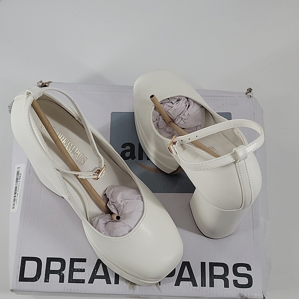 White Platform Heels New - Picture 11 of 16